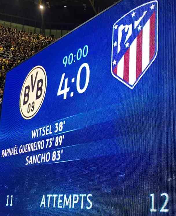 Borussia Dortmund gegen Atlético Madrid (4:0)