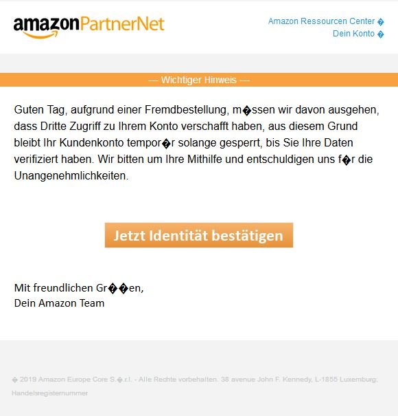 Beispiel der neuen Spam- Welle. Beispiel der neuen Spam- Welle.