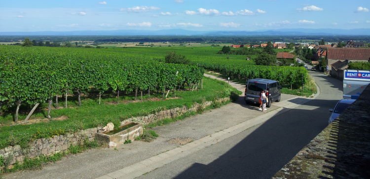 Blick von Saint-Hippolyte zum Schwarzwald Blick von Saint-Hippolyte zum Schwarzwald