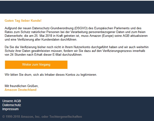Ein Beispiel für einen Betrugsversuch. Ein Beispiel für einen Betrugsversuch.