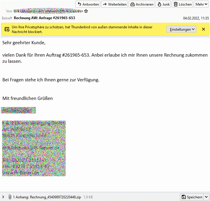 Eine besondere Art Schadsoftware zu verbreiten.