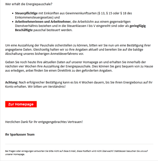 E-Mail - Ausschnitt Teil 2